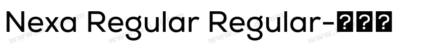Nexa Regular Regular字体转换